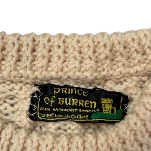 Vintage - Prince of Burren Handknitted Sweater - Picture 2 of 5